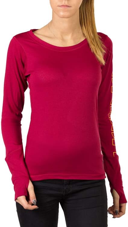 RBK Cupron – Maillot de compression femme manches longues (rouge) • technologie cuivre • sport / fitness