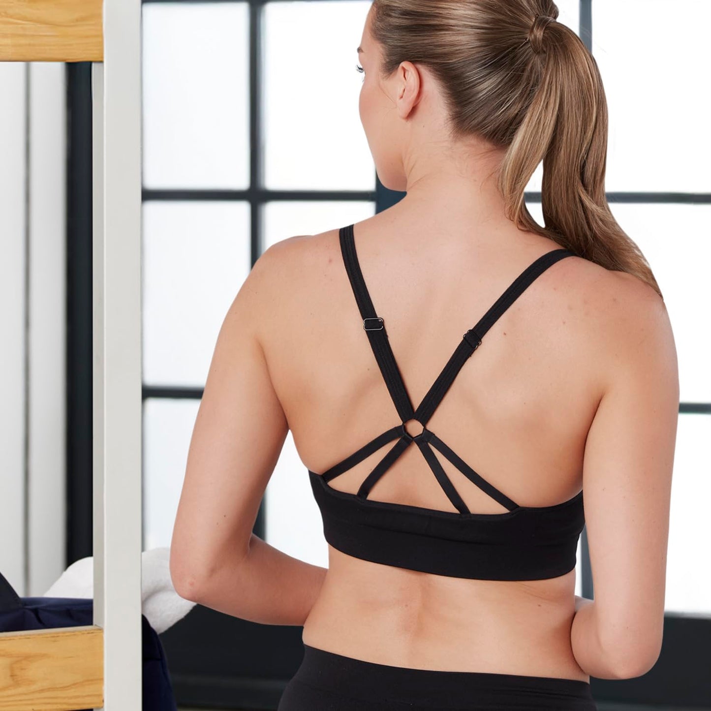 Reebok Seamless Maryna Brassière Noir Femme – Taille M
