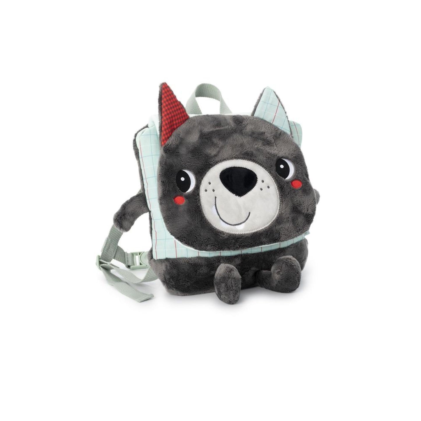 LILLIPUTIENS Sac à dos doux Louis le Loup – Confortable ludique