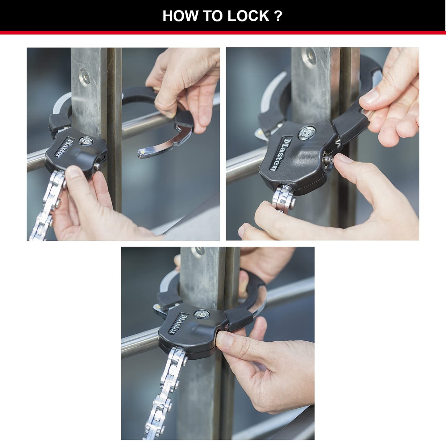 Antivol Trottinette Master Lock 36cm Certifié - Sécurité Max