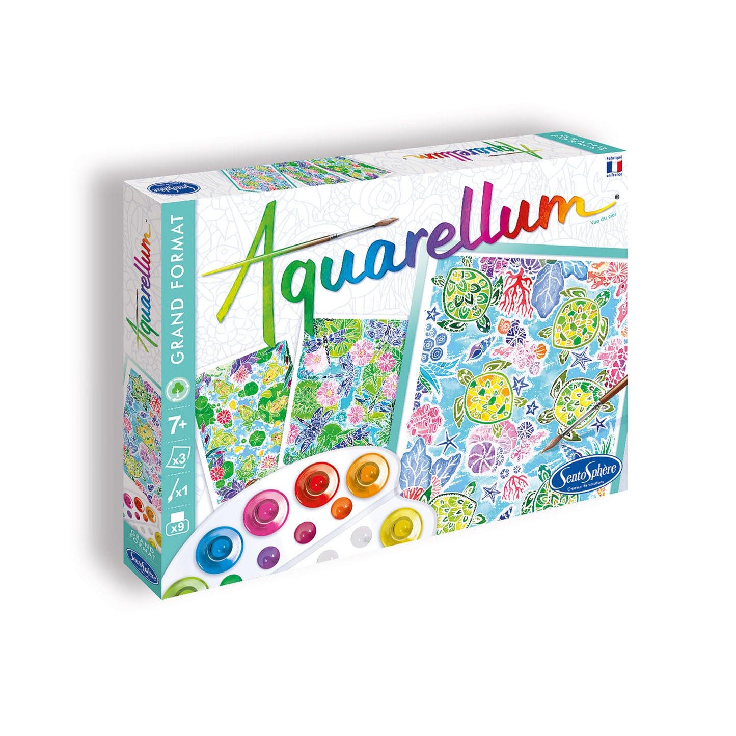 Kit Aquarelle Sentosphère Animaux – Peinture Enfant 7 ans