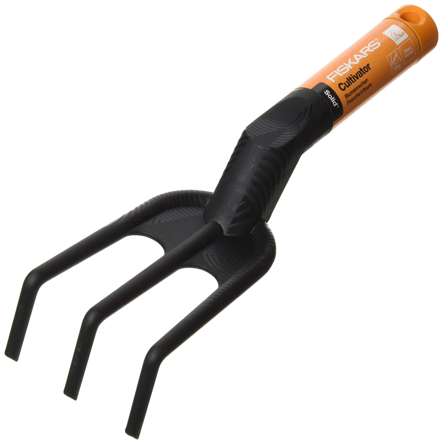 Fiskars Solid Cultivateur Bi-matière – Outil Jardin Ergonomique