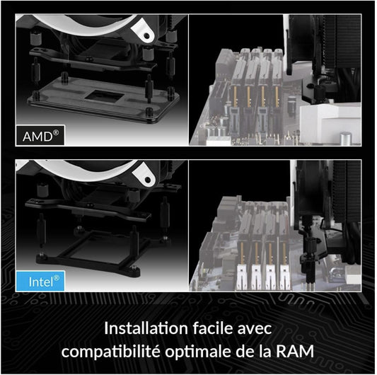 ARCTIC Freezer 34 eSports DUO – Ventirad CPU Blanc – Dual Fan 120 mm – Compatible LGA1700 – Ultra Silencieux & Performant