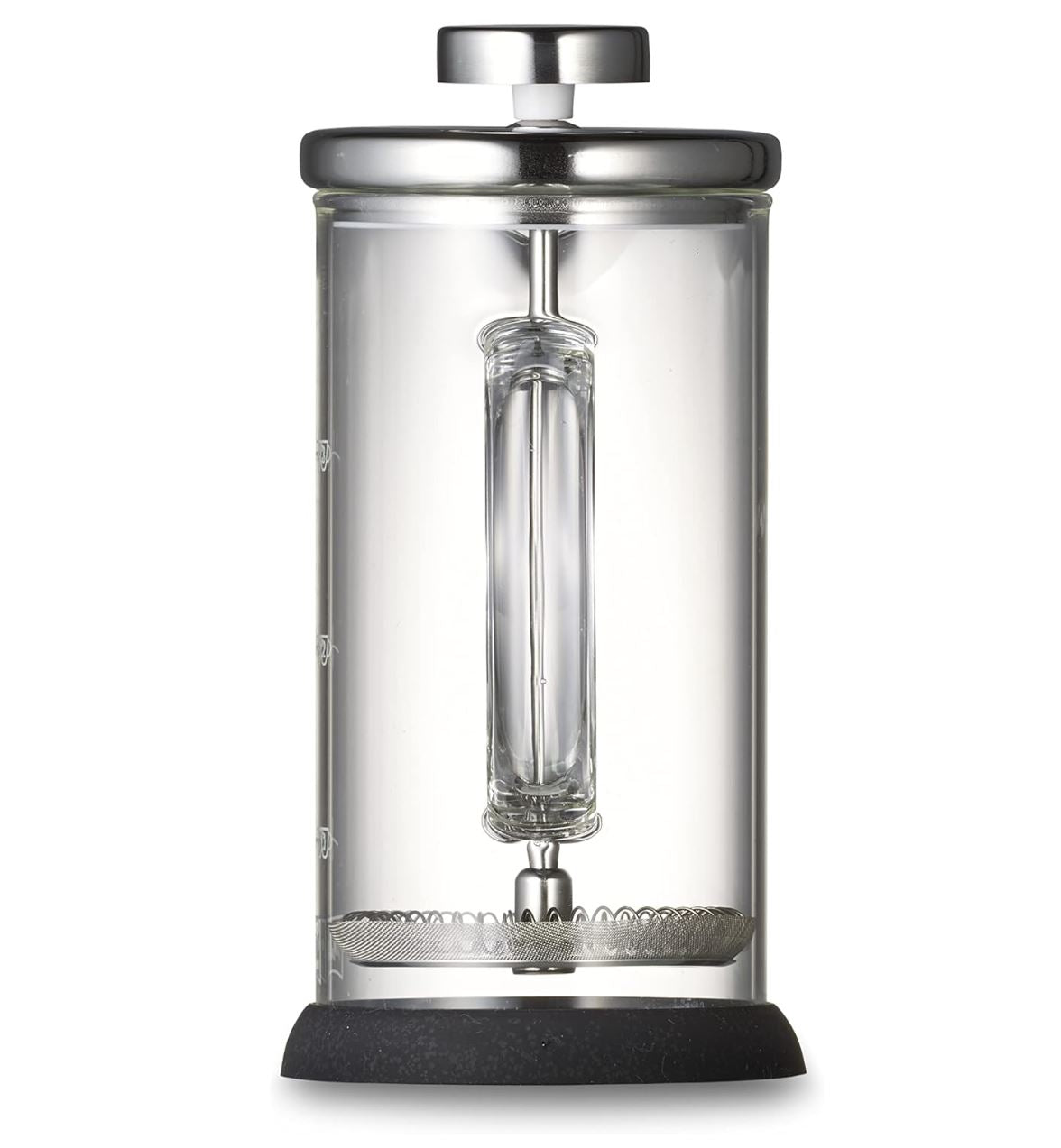 Melitta Cafetière à Piston 400 ml – French Press Inox & Verre – Café ou Thé – 3 Tasses – Compatible Micro-Onde