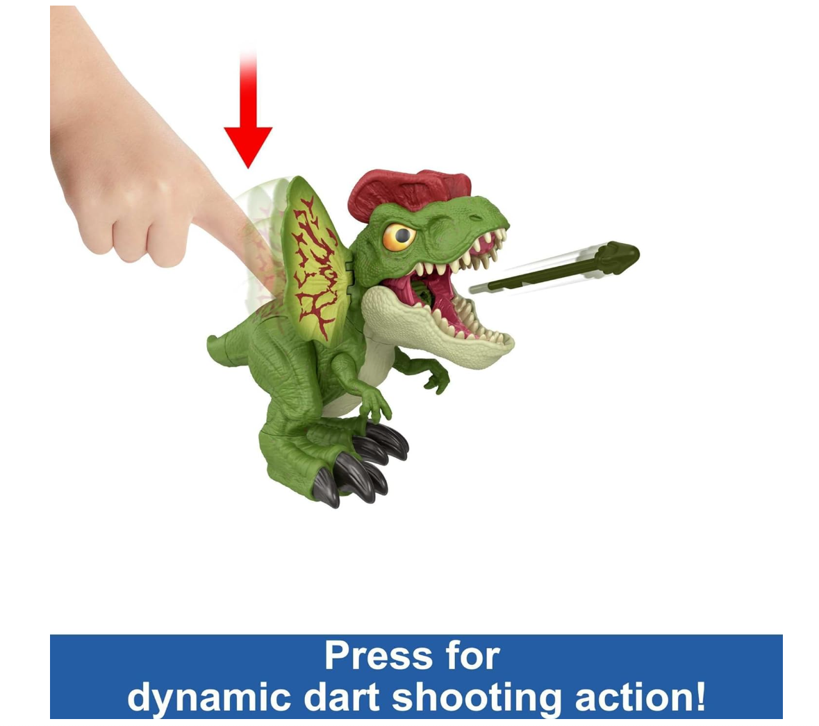 Jurassic World Uncaged Fierce Launchin’ Dilophosaurus – Jouet dinosaure avec tir et sons