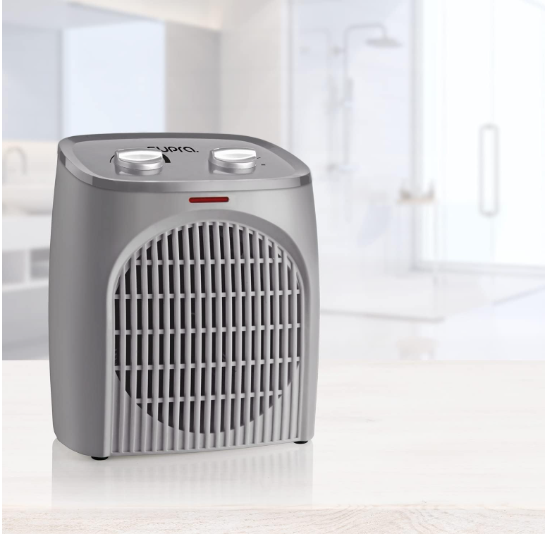 SUPRA – Radiateur soufflant 2000 W gris avec thermostat mécanique – Protection IP21