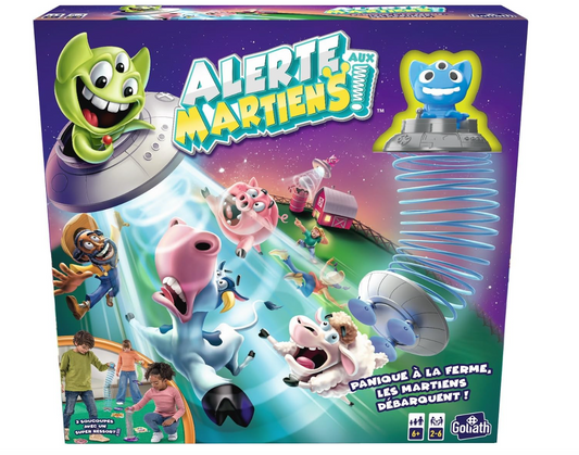 Alerte aux Martiens – Jeu de société interactif pour enfants dès 6 ans – Rapidité & agilité