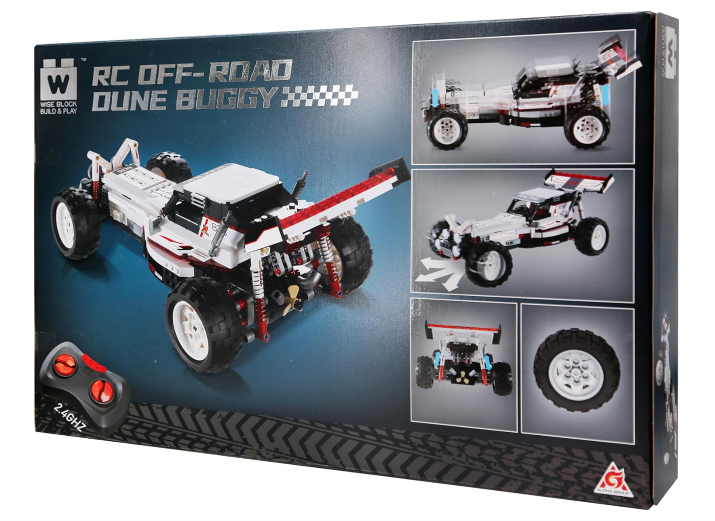 Wise Block W – Kit Voiture Télécommandée à Construire – 600+ pièces STEM dès 8 ans