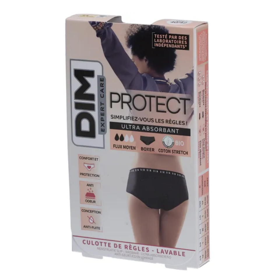 DIM Expert Care Protect – Boxer menstruel flux moyen Taille 40/42 - vue 3