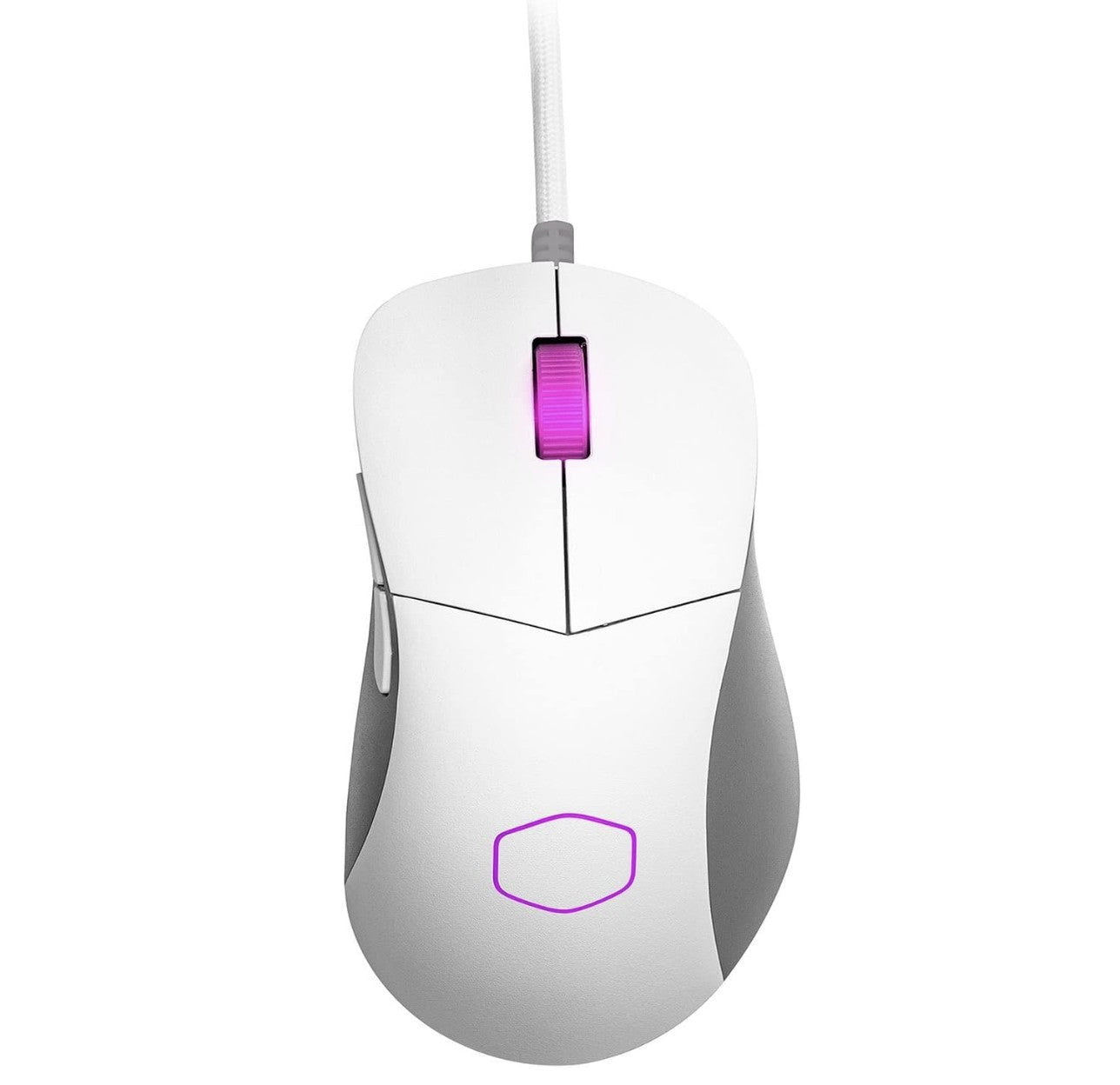 Cooler Master MM730 - Souris Gamer RGB Ultralégère 48g • Capteur 16K DPI PMW3389 • Switchs Optiques 70M Clics • Blanc Mat