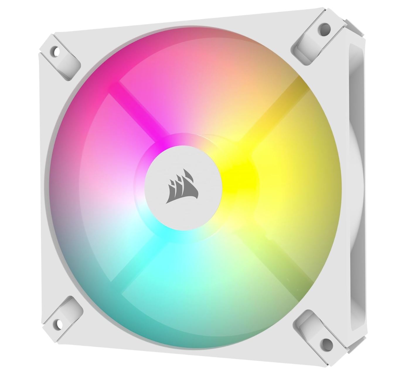 Corsair iCUE AR120 RGB Digital – Pack de 3 Ventilateurs 120mm – Blanc – ARGB – Silencieux & Performants – Compatible iCUE