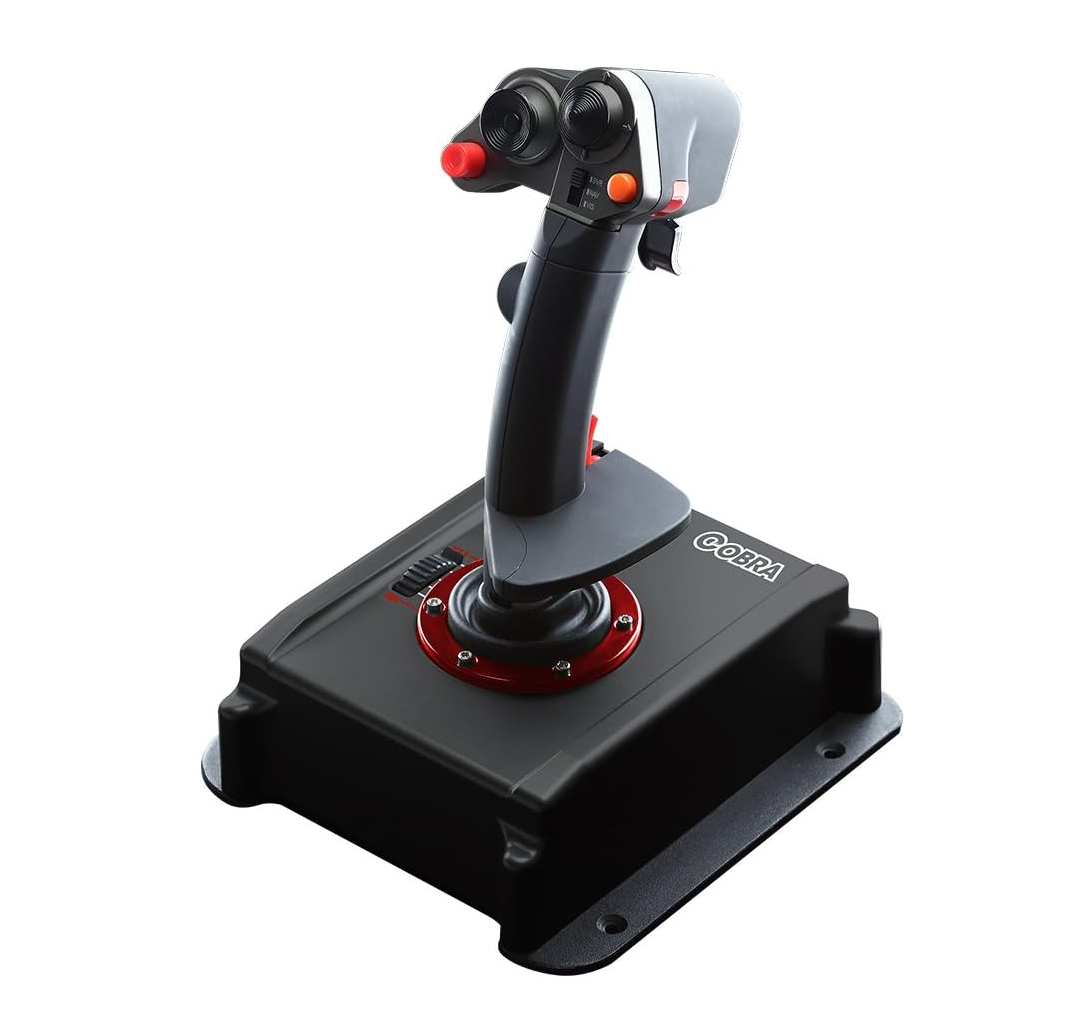 Flashfire Cobra V5 Joystick – Contrôleur de simulation de vol PC 4 axes 23 boutons