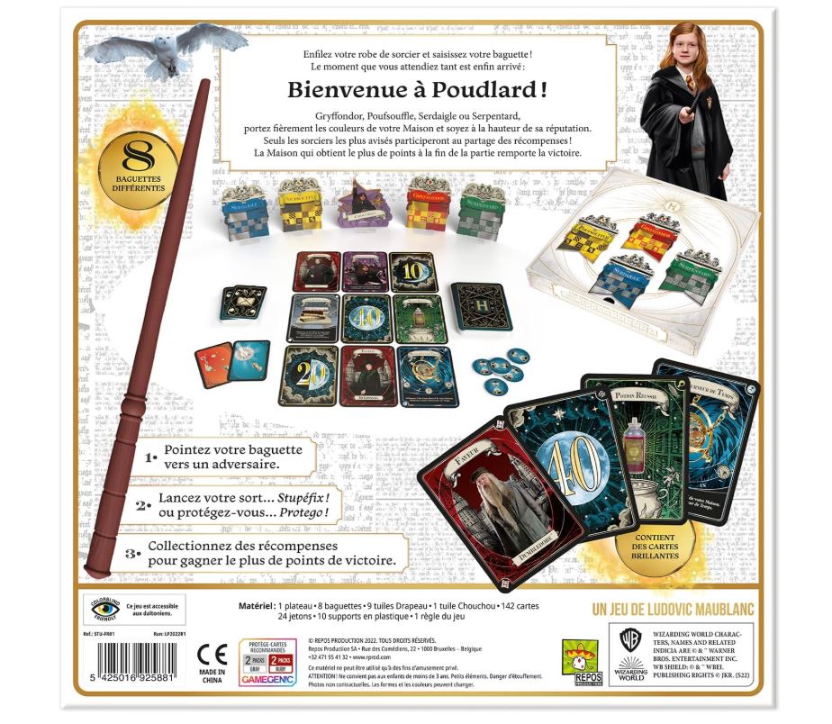 Harry Potter : Stupéfix ! Jeu d’ambiance et de bluff pour 4 à 8 joueurs dès 8 ans