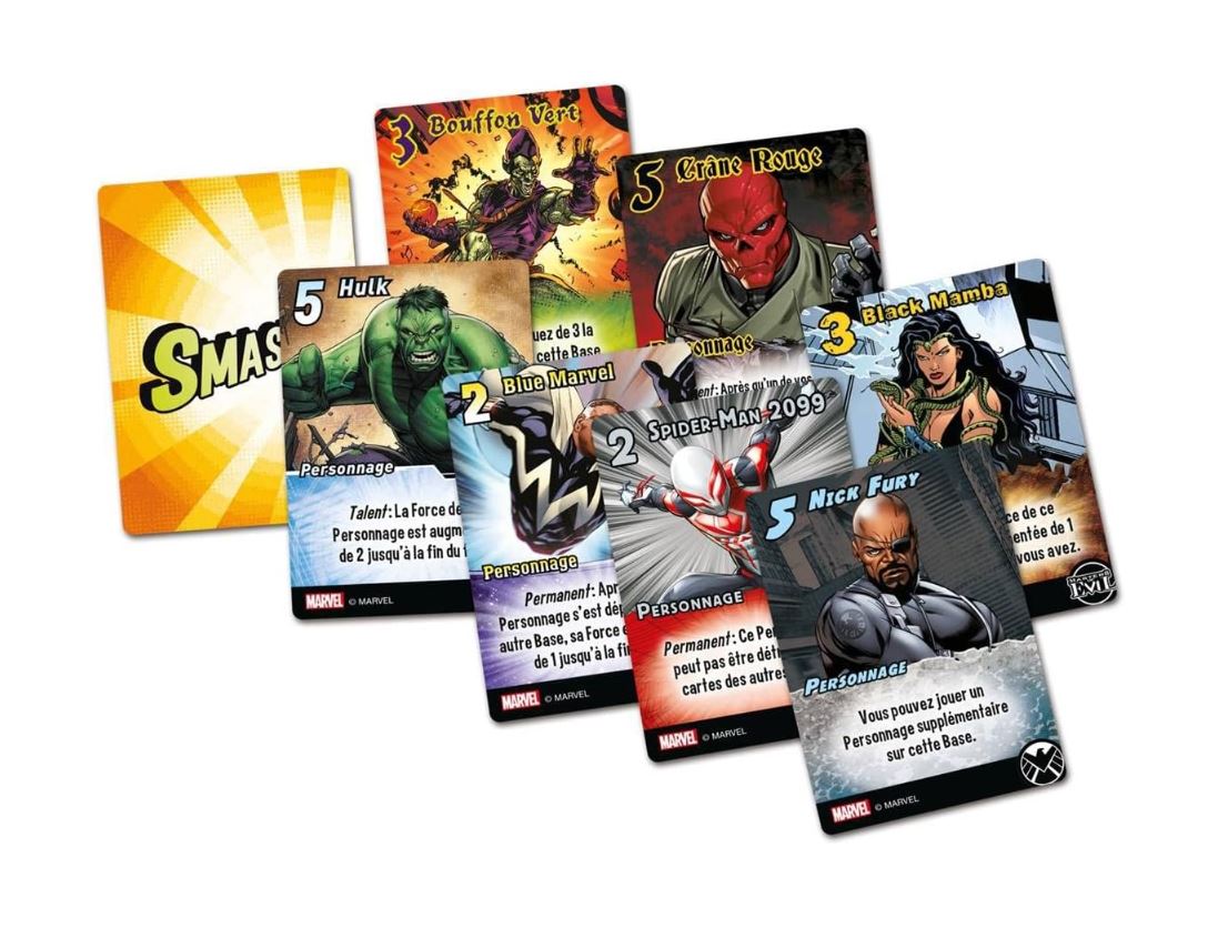 Smash Up Marvel – Jeu de Société Iello – 8 Factions Marvel – 2 à 4 Joueurs – Dès 12 Ans – Version Française
