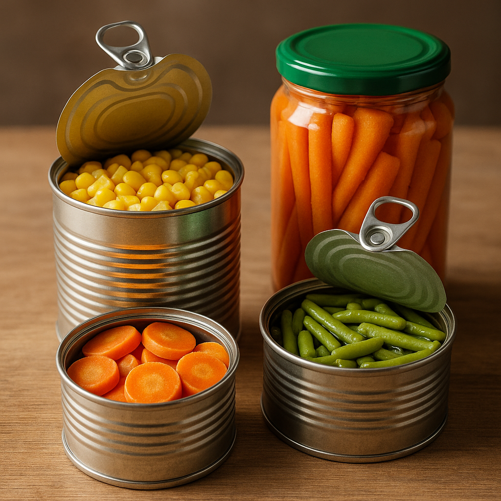 Conserves de légumes | Haricots, maïs, carottes & plus