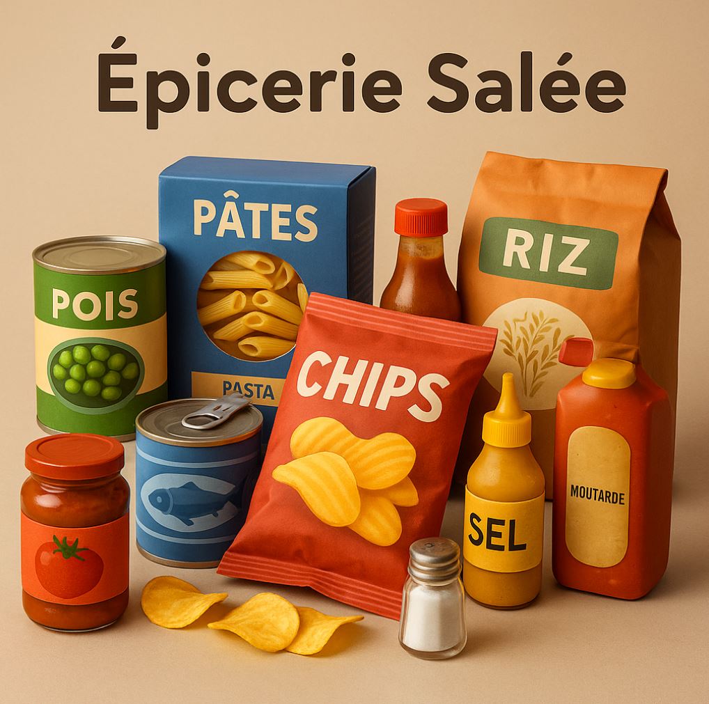 🥫 Épicerie salée | Produits du quotidien & recettes du monde