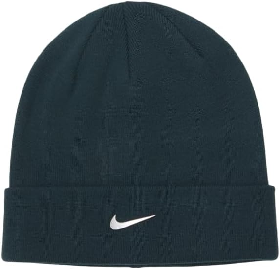 Nike – Bonnet d’hiver vert unisexe (FB6527-328) – Taille unique Metal Swoosh