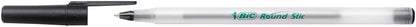 BIC Round Stic ECOlutions Stylos Bille Noir 1 mm Boîte 60 - vue 3