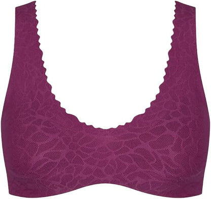 Sloggi Zero Feel Lace 2.0 Bralette – Wine 00YN Taille M - vue 3