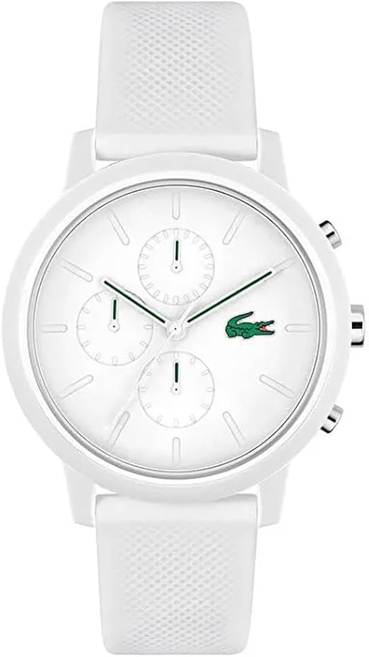 Lacoste Montre Homme Chronographe Quartz – Collection Lacoste.12.12 – Bracelet Silicone