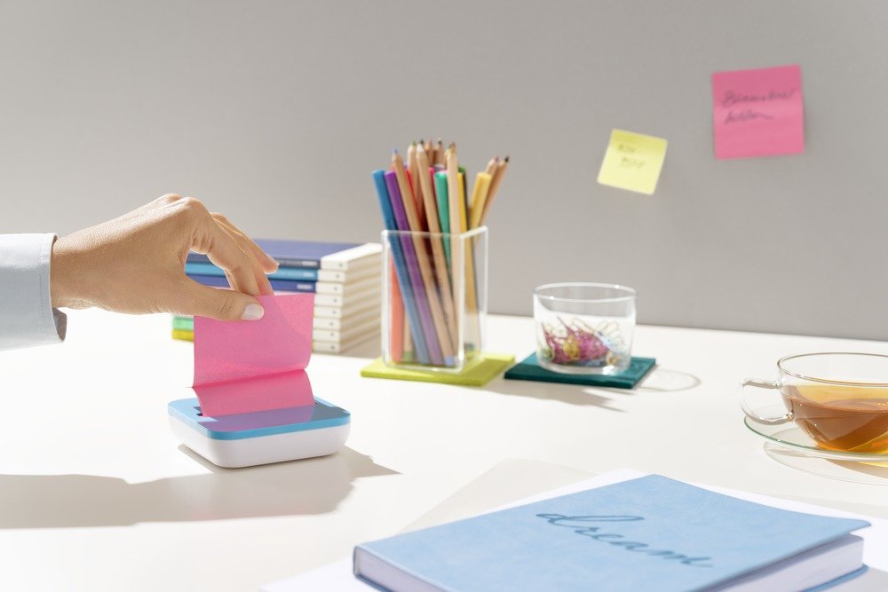 Post-it Z-Notes Super Sticky 3M 76x76mm + Dévidoir Offert - vue 4