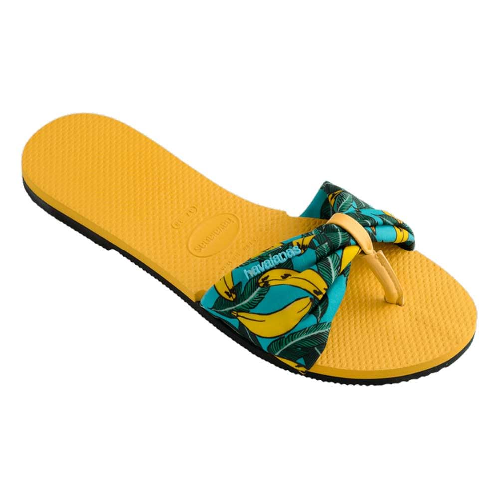 Havaianas Tong You Saint Tropez Or Jaune 37/38 – Tongs Femme - vue 3