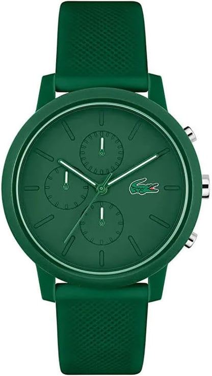 Lacoste 12.12 2011245 Montre Chronographe Homme – Vert Silicone - vue 3