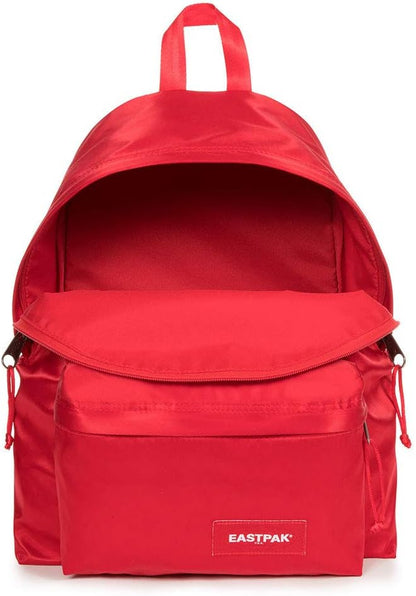 Eastpak Padded Pak'r Satin Sailor – Sac à dos rouge satiné - vue 3