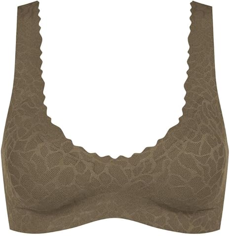 Sloggi Zero Feel Lace Bralette 2.0 – Soutien-gorge femme sans armatures – Beech – Taille M