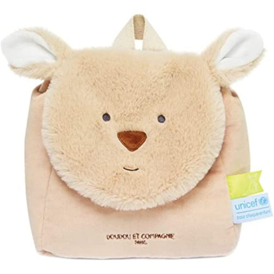 Sac à Dos Kangourou UNICEF Doudou et Compagnie - Beige 18 Mois+