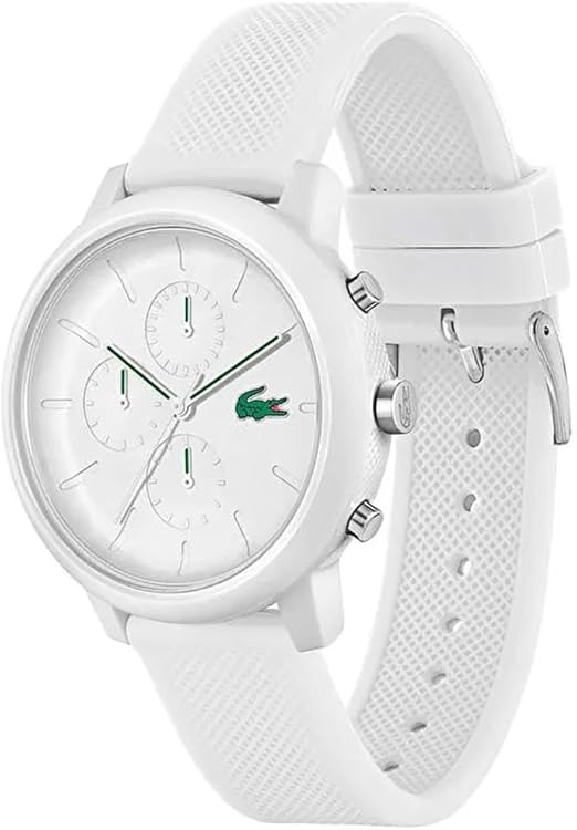 Lacoste Montre Homme Chronographe Quartz – Collection Lacoste.12.12 – Bracelet Silicone