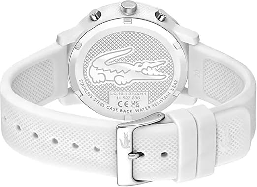 Lacoste Montre Homme Chronographe Quartz – Collection Lacoste.12.12 – Bracelet Silicone
