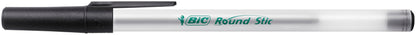BIC Round Stic ECOlutions Stylos Bille Noir 1 mm Boîte 60 - vue 2