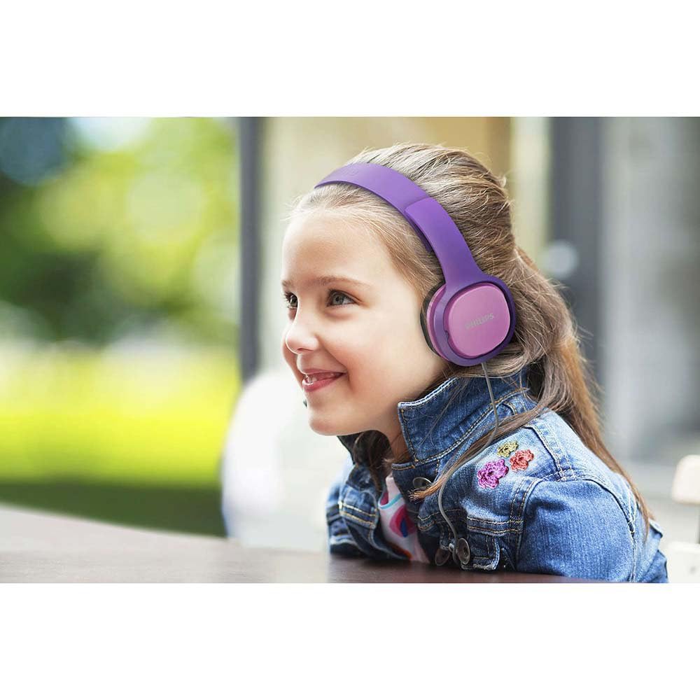 Philips SHK2000PK Casque Audio Enfant Rose – Limite 85 dB - vue 2