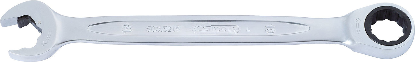 KS Tools DUO GEARplus Clé Mixte à Cliquet 12 mm – Double fonction