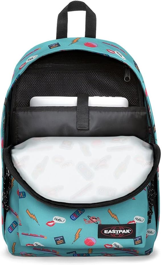 Eastpak Out of Office – Sac à dos 27 L – Nostalgia Aqua – Compartiment PC 15"