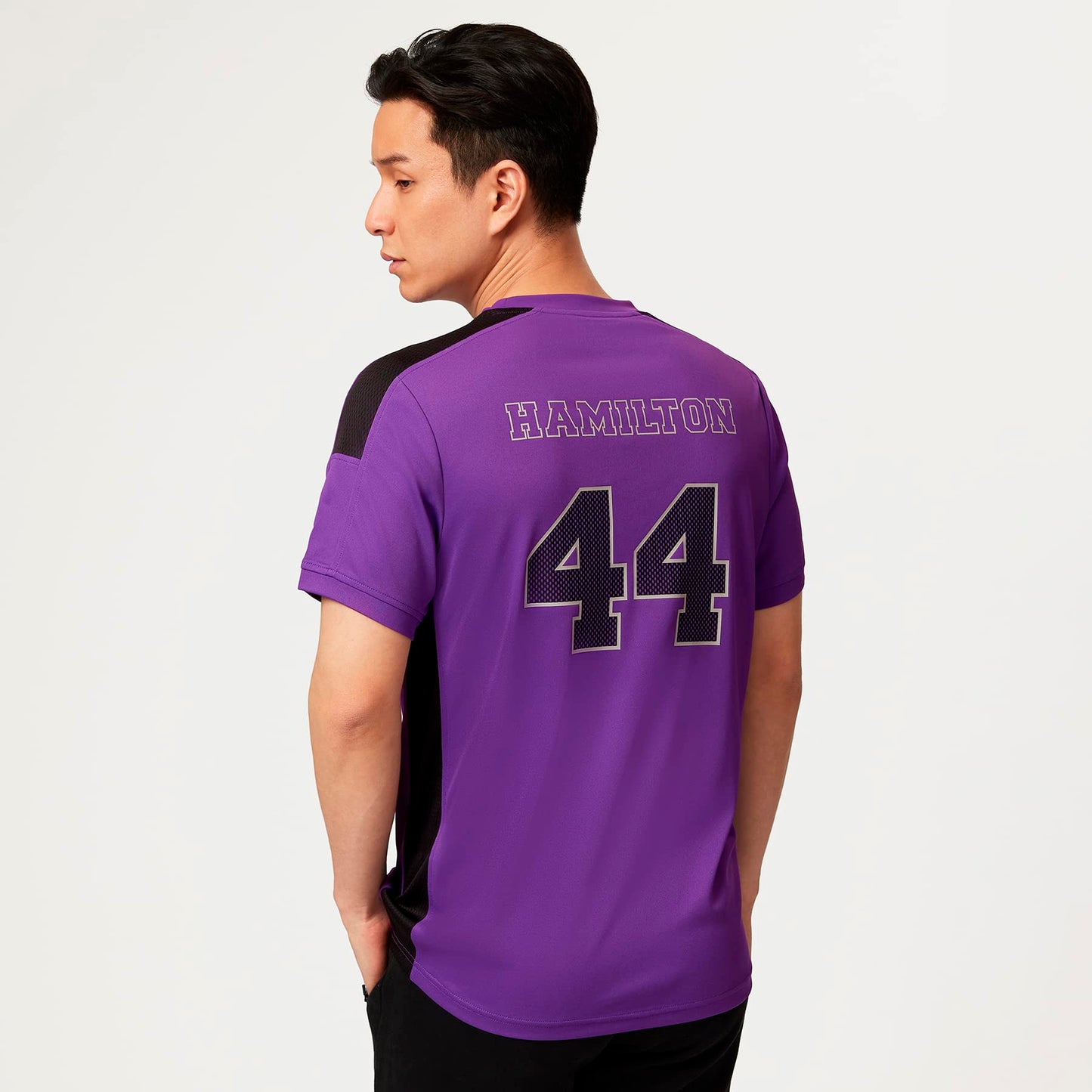 Mercedes AMG F1 Hamilton LH44 T-Shirt Violet Taille M – Officiel
