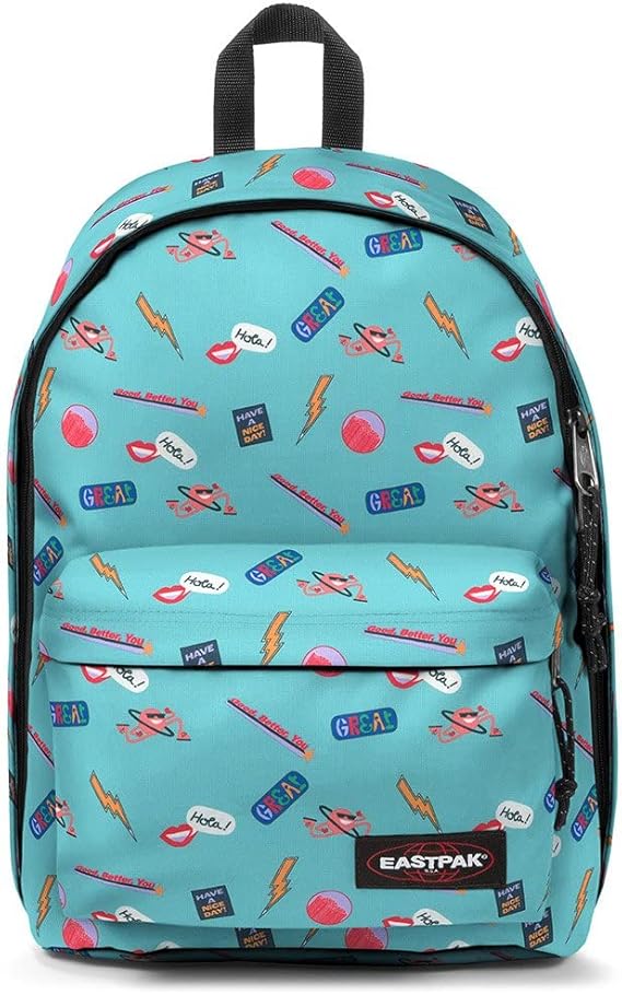 Eastpak Out of Office – Sac à dos 27 L – Nostalgia Aqua – Compartiment PC 15"