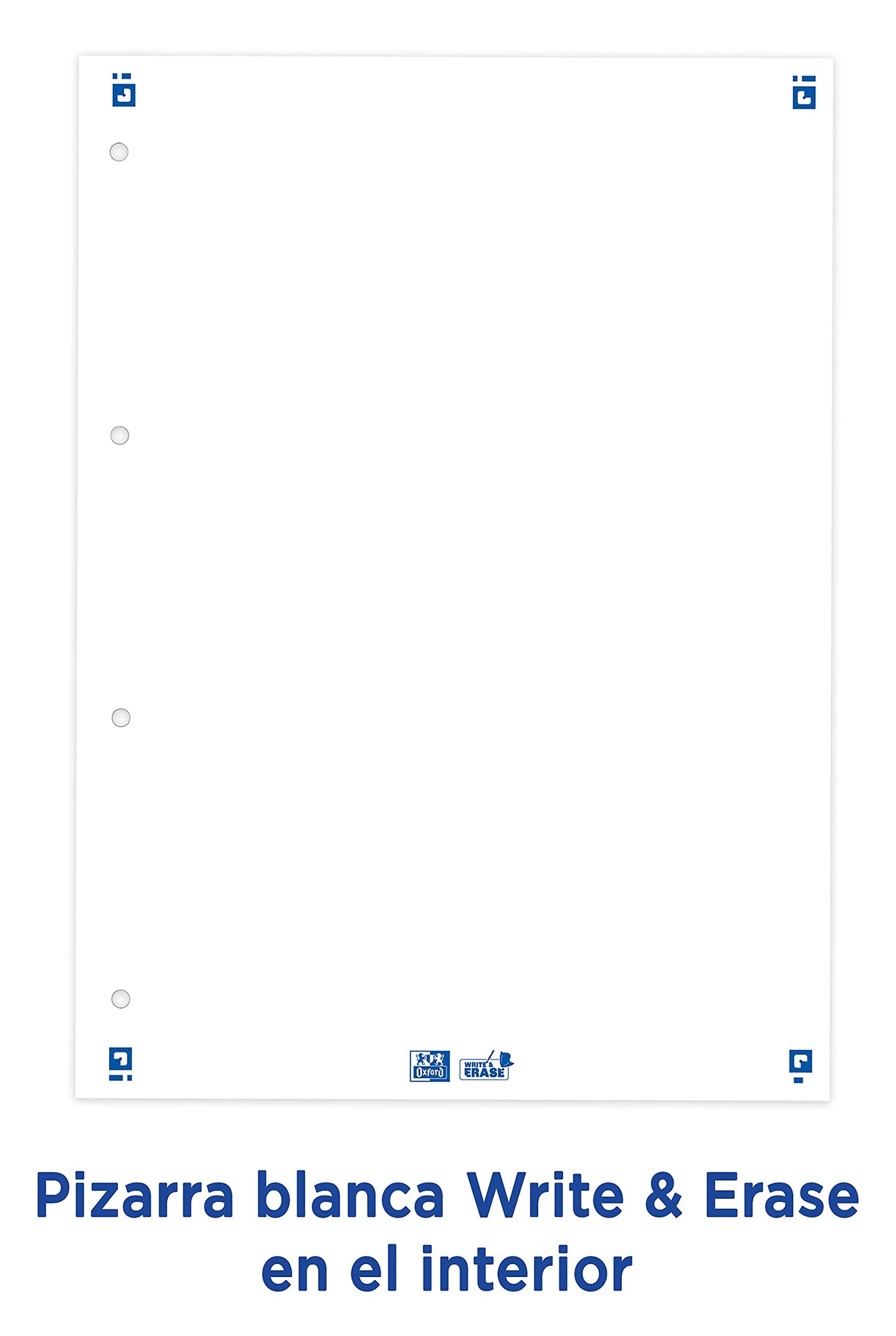 Classeur Oxford A4+ Rose 4 Anneaux – 80 Feuilles Quadrillées - vue 3