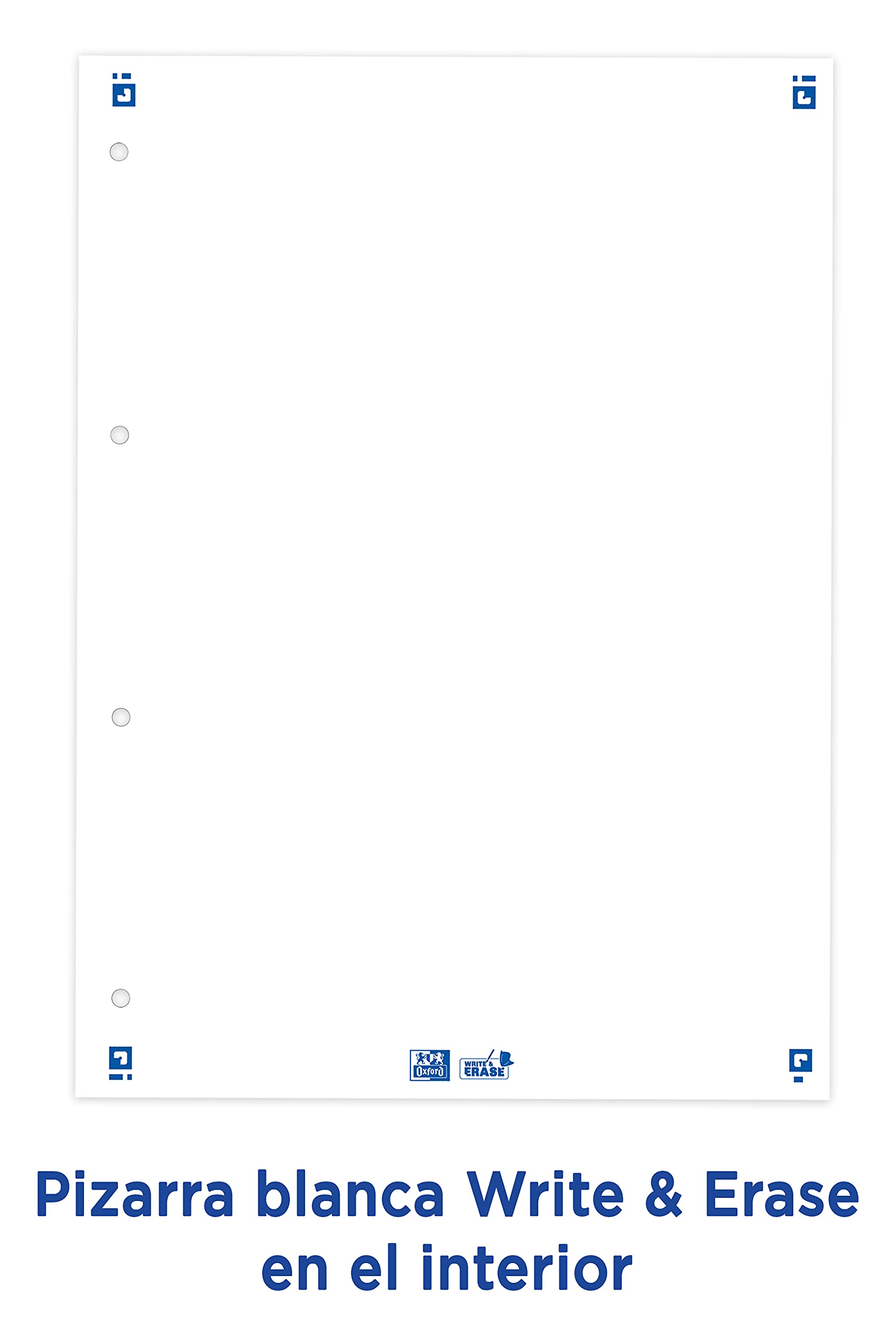 Classeur Oxford A4+ Rose 4 Anneaux – 80 Feuilles Quadrillées - vue 3