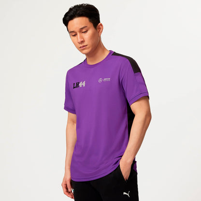 Mercedes AMG F1 Hamilton LH44 T-Shirt Violet Taille M – Officiel