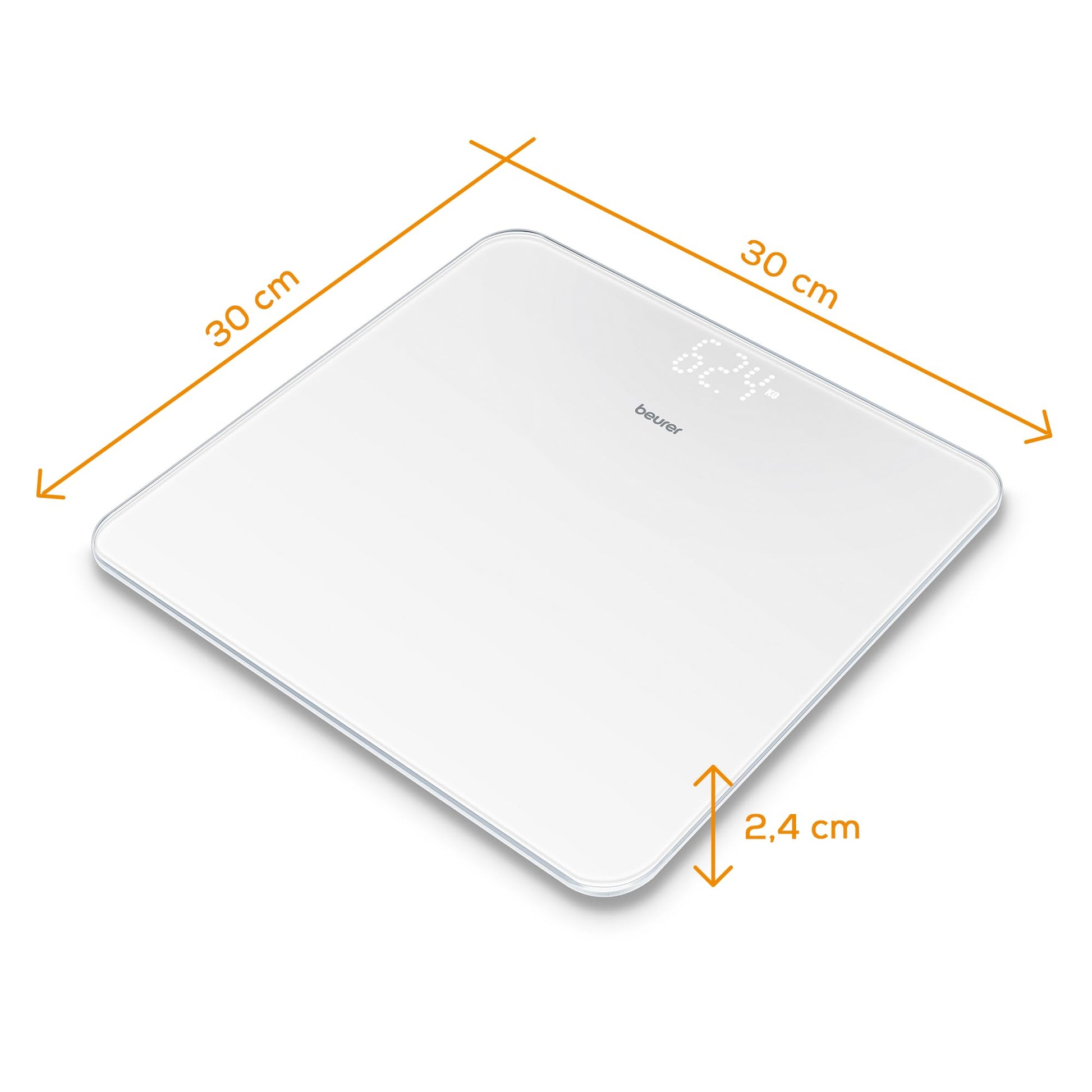 Beurer GS 225 Pèse-Personne Numérique – Écran Magic Blanc - vue 4