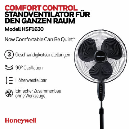 Honeywell HSF1630 Ventilateur Sur Pied 40cm 3 Vitesses - vue 2