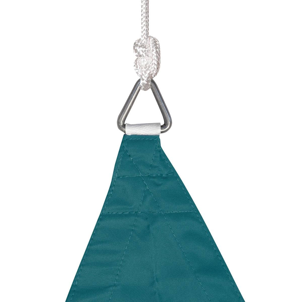 Voile d'Ombrage Triangulaire Hespéride 3x3x3m Bleu Canard