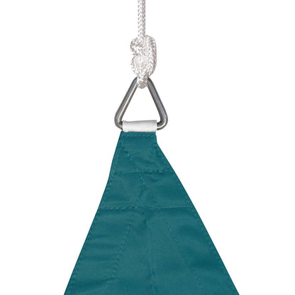 Voile d'Ombrage Triangulaire Hespéride 3x3x3m Bleu Canard