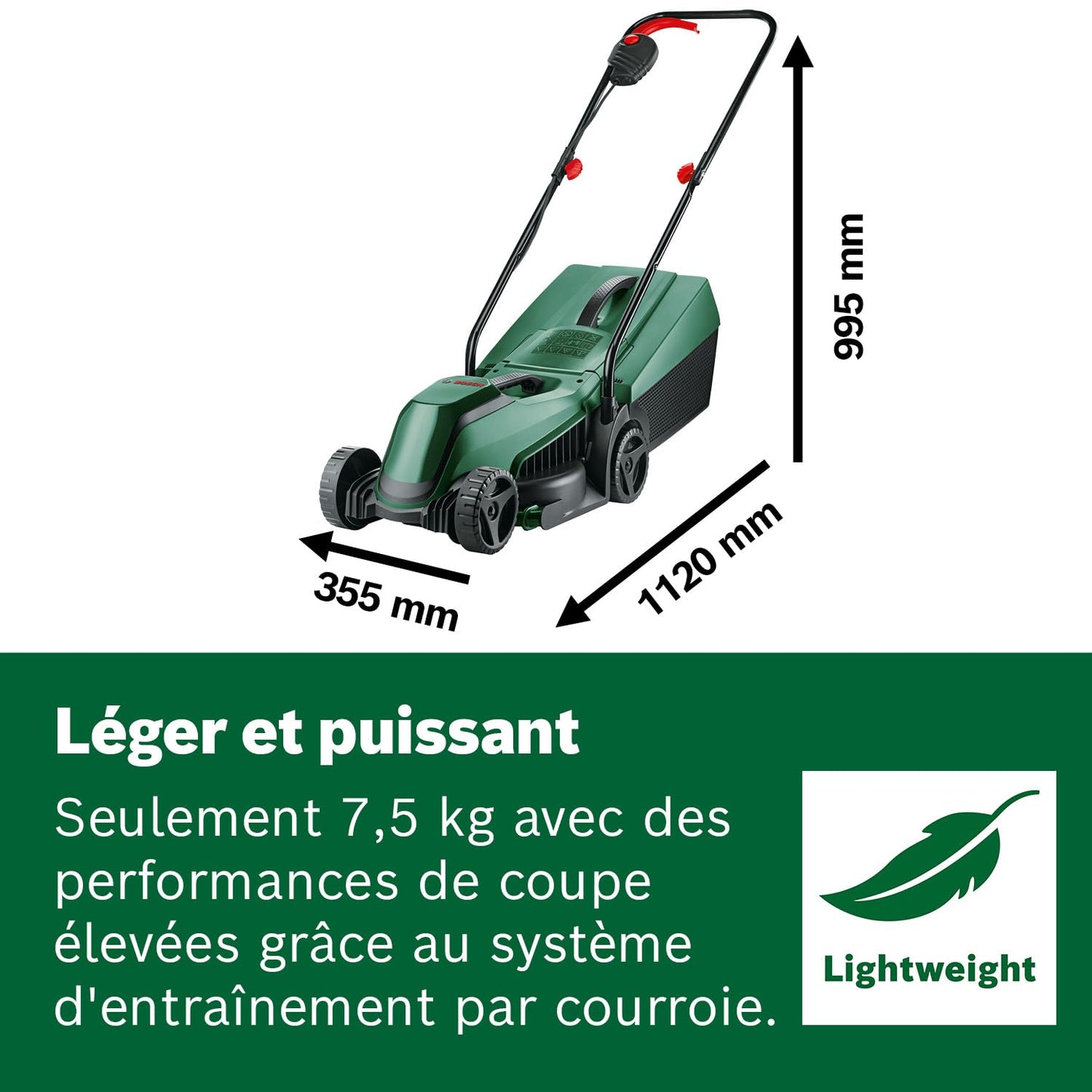 Bosch EasyMower 18V-32-200 Tondeuse Sans Fil 32 cm – Solo - vue 6