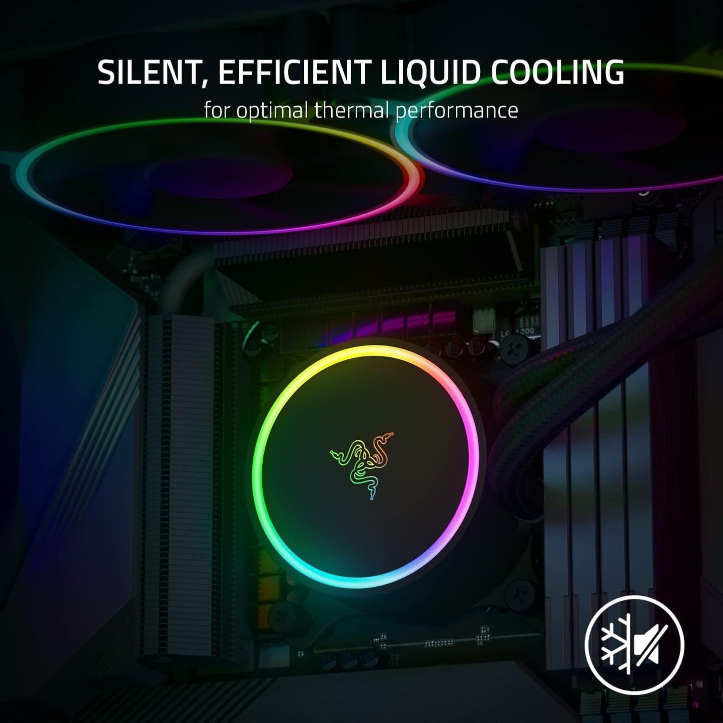 Razer Hanbo Chroma 240mm Watercooling AIO RGB Gaming - vue 3