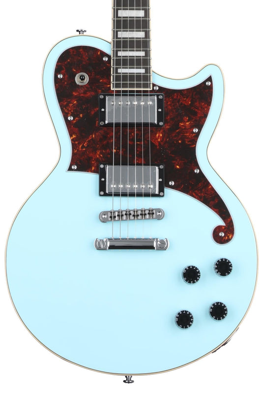 D'Angelico Premier Atlantic Sky Blue Guitare Électrique + Housse