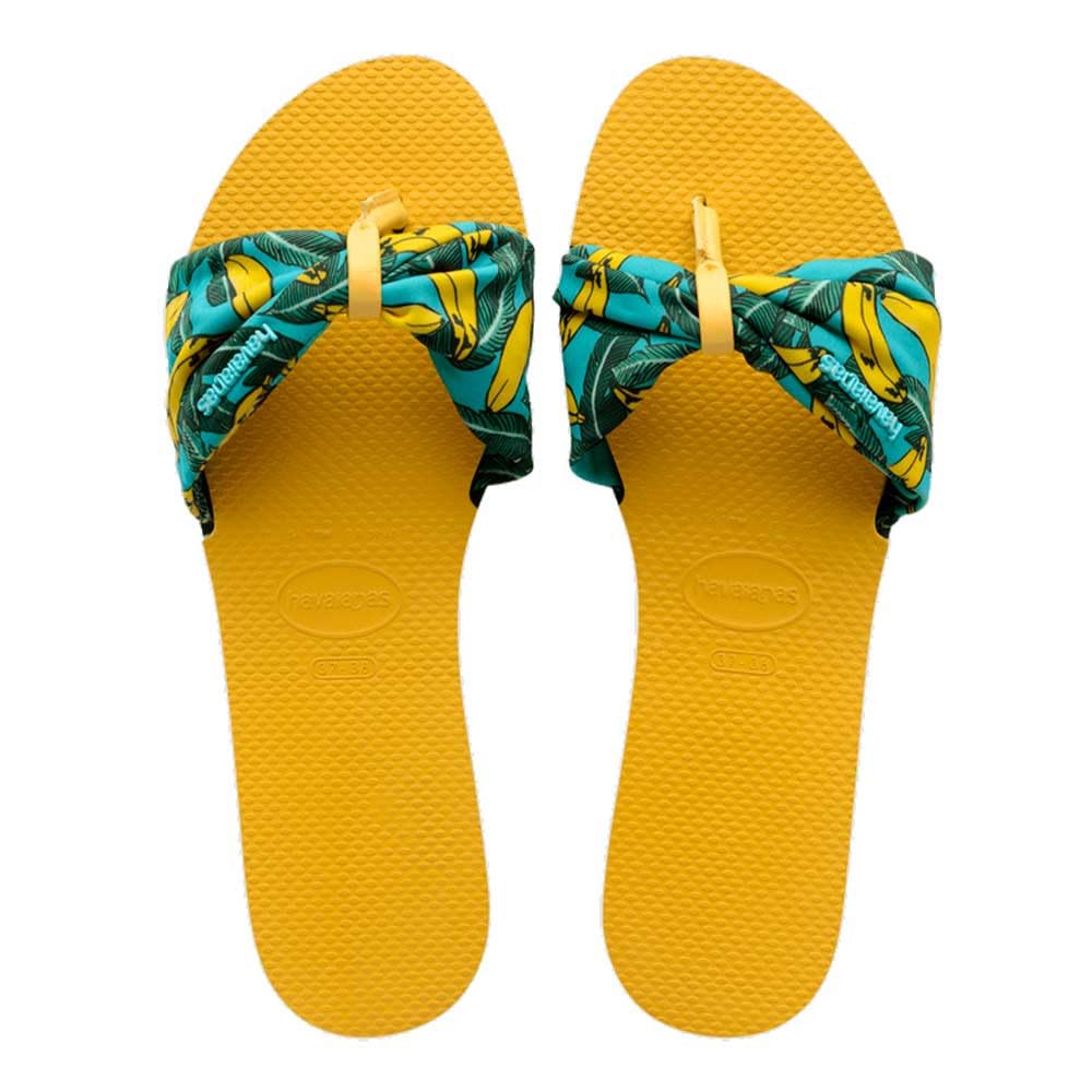 Havaianas Tong You Saint Tropez Or Jaune 37/38 – Tongs Femme