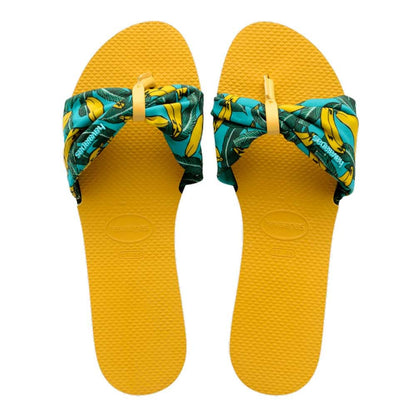 Havaianas Tong You Saint Tropez Or Jaune 37/38 – Tongs Femme